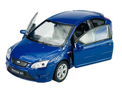 FORD FOCUS ST METALOWE AUTO KOLEKCJONERSKIE WELLY 1:34 NIEBIESKI