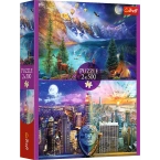 PUZZLE 2x500 ELEMENTÓW WYCIECZKA PO AMERYCE USA UKŁADANKA 37500 TREFL
