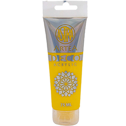 FARBA AKRYLOWA DECO ARTEA TUBKA ASTRA ŻÓŁTY 75 ml