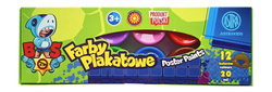 FARBY PLAKATOWE 12 KOLORÓW 20 ML BS STARS - ASTRA