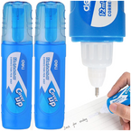 KOREKTOR W DŁUGOPISIE PIÓRZE METALOWA KOŃCÓWKA SZKOLNY 12 ml DELI - 2 szt.