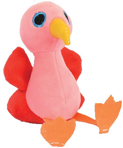 MASKOTKA FLAMING RÓŻOWY PTAK PLUSZOWY OZDOBNY MIĘKKI 12cm PRZYTULANKA
