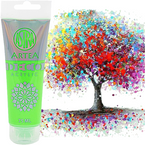 FARBA AKRYLOWA DECO ARTEA TUBKA ASTRA NEONOWY ZIELONY 75 ml