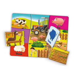 GRA EDUKACYJNA JĘZYK ANGIELSKI DLA PRZEDSZKOLAKA TREFL PUZZLE