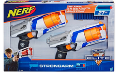 NERF N-STRIKE ELITE STRONGARM 2w1 WYRZUTNIA 12 STRZAŁEK REWOLWER HASBRO