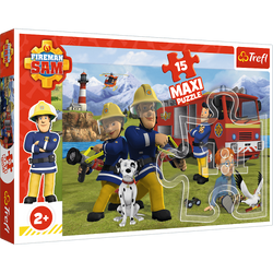 PUZZLE MAXI STRAŻAK SAM DRUŻYNA 15 TREFL 14333