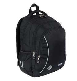 PLECAK SZKOLNY TRZYKOMOROWY LEKKI 22L ST.RIGHT BP-77 CZARNY BLACK VINTAGE