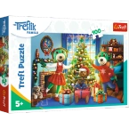 PUZZLE RODZINA TREFLIKÓW 100 EL. ZIMOWE TREFLIKI XMAS UKŁADANKA TREFL 16459