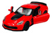 CHEVROLET CORVETTE Z06 2017 CZERWONY METALOWY SAMOCHÓD KOLEKCJONERSKI WELLY
