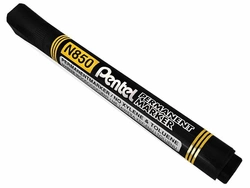MARKER PISAK FLAMASTER PERMANENTNY OKRĄGŁY PENTEL N850 CZARNY - 3 szt.