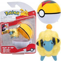 2W1 FIGURKA POKEMON CLIP N GO MAREEP LEVEL BALL