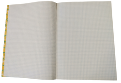 ZESZYT NOTES 295x210mm KRATKA RETRO PRL INTROPOL KARLINO