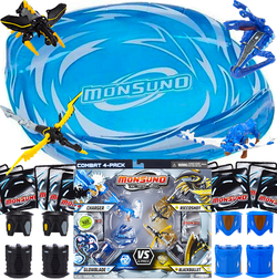 5W1 WALKA ROBOTÓW GRA MONSUNO ARENA 58X43CM FIGURKI 4 WYRZUTNIE