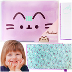 PUSHEEN PAMIĘTNIK NOTES PLUSZOWY A5 96K LINIA MIĘCIUTKI FILETOWY KOTEK