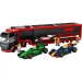 LEGO CITY CIĘŻARÓWKA Z LAWETĄ BOLIDY F1 WYŚCIGÓWKI FIGURKI 1086 EL. 60445