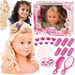 LALKA GŁOWA DO CZESANIA AKCESORIA DO STYLIZACJI WŁOSÓW Z KOSMETYKAMI MODEL
