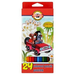 KREDKI OŁÓWKOWE 24 KOLORY KRECIK - KOH-I-NOOR