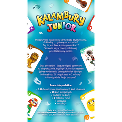 KALAMBURY JUNIOR GRA KARCIANA RODZINNA KLEPSYDRA KARTY TREFL 01913