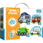 PUZZLE BABY GRUBE 4W1 POJAZDY I ZAWODY DLA NAJMŁODSZYCH TREFL