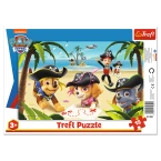 PUZZLE RAMKOWE 15 PRZYJACIELE Z PSIEGO PATROLU PIESKI UKŁADANKA 31350 TREFL