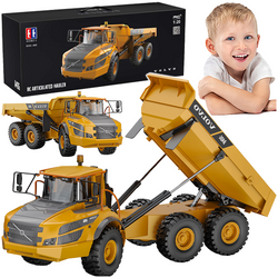 WYWROTKA ZDALNIE STEROWANA VOLVO A40G DUŻA RC 1:20 ŚWIATŁA DŹWIĘK NAPĘD 6x6