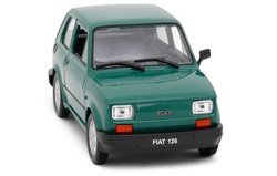 AUTO SAMOCHÓD FIAT 126P MALUCH METALOWY KOLEKCJONERSKI WELLY 1:21 ZIELONY