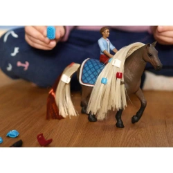 SCHLEICH HORSE CLUB KOŃ Z WŁOSAMI DO STYLIZACJI LEO I ROCKY FIGURKI 42586