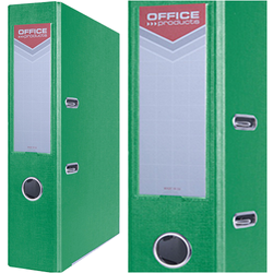 SEGREGATOR A4/75mm OFFICE PRODUCTS Z DŹWIGNIĄ PP ZIELONY 10 SZTUK
