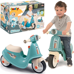 JEŹDZIK SKUTER BIEGOWY DLA MALUCHA RETRO CICHE KOŁA STACYJKA SCHOWEK SMOBY