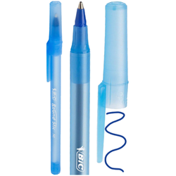 DŁUGOPIS BIC ROUND STIC SIMPLY NIEBIESKI WKŁAD 1mm SZKOLNY BIUROWY - 60 szt