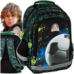 PLECAK SZKOLNY DLA CHŁOPCA LEKKI DERFORM PI20 FOOTBALL PIŁKA NOŻNA