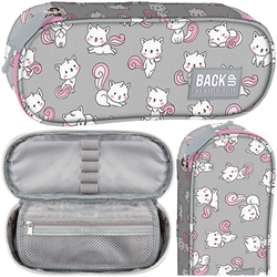 PIÓRNIK SZKOLNY SASZETKA USZTYWNIONA DERFORM BACKUP BAJKOWE KOTKI