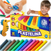 PLASTELINA OKRĄGŁA SZKOLNA 12 INTENSYWNYCH KOLORÓW PLASTYKA ASTRA