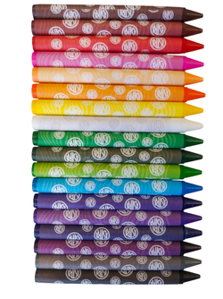 KREDKI ŚWIECOWE SZKOLNE OKRĄGŁE ASTRA 18 KOLORÓW ŻYWE INTENSYWNE BARWY