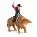 SCHLEICH FARM WORLD KOWBOJ UJEŻDŻAJĄCY BYKA ZAGRODA RODEO FIGURKI 41419