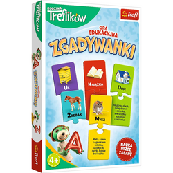 GRA EDUKACYJNA ZGADYWANKI ZAGADKOWY ALFABET RODZINA TREFLIKÓW 4+ TREFL