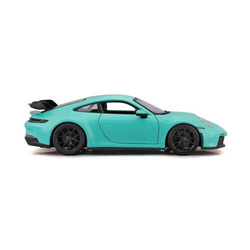 SAMOCHÓD METAL BBURAGO 1/24 - PORSCHE 911 GT3 MIĘTOWE ZIELONE