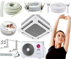 KLIMATYZATOR KASETONOWY LG UT12FH 3,4 kW ZESTAW 5m