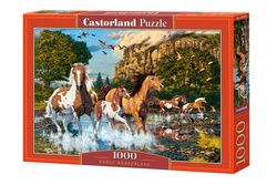 PUZZLE DZIKIE KONIE W GALOPIE HORSE WONDERLAND 1000EL CASTORLAND C-104789