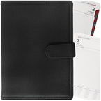 KALENDARZ KSIĄŻKOWY DZIENNY A5 2026 ZAPIĘCIE TERMINARZ EKOSKÓRA CZARNY