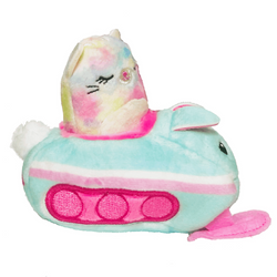 SQUISHMALLOW KOTEK - POJAZD Z MINI PLUSZAKIEM