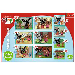 PUZZLE BING KOLOROWA UKŁADANKA 10w1 CO ROBI BING? 329 ELEMENTÓW 90393 TREFL