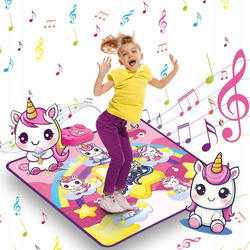 MATA DO TAŃCZENIA MUZYCZNA GRA TANECZNA ZRĘCZNOŚCIOWA JEDNOROŻCE KONIKI