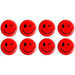 MAGNESY EMOTIKONY BUŹKI DO TABLIC CZERWONE OCZKO 20mm 8SZT TETIS