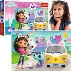 PUZZLE KOCI DOMEK GABI 60 EL. GABBY I KOCIE PRZYGODY UKŁADANKA TREFL 17415