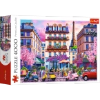 PUZZLE 4000 ELEMENTÓW WIOSNA W PARYŻU WIEŻA EIFLA UKŁADANKA TREFL 45011