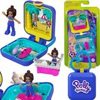 POLLY POCKET LALECZKA SHANI ZABAWA NA PLAŻY MATTEL FIGURKA PRZENOŚNA PLAŻA