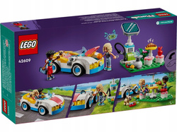 LEGO FRIENDS SAMOCHÓD ELEKTRYCZNY I STACJA ŁADUJĄCA AKCESORIA FIGURKI 42609