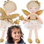 LALKA SZMACIANKA WRÓŻKA ZŁOTA PRZYTULANKA MASKOTKA 37 cm SMILY PLAY