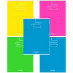 ZESZYT SZKOLNY B5 W KRATKĘ 96 KARTEK Z MARGINESEM NEON HERLITZ - 5 sztuk